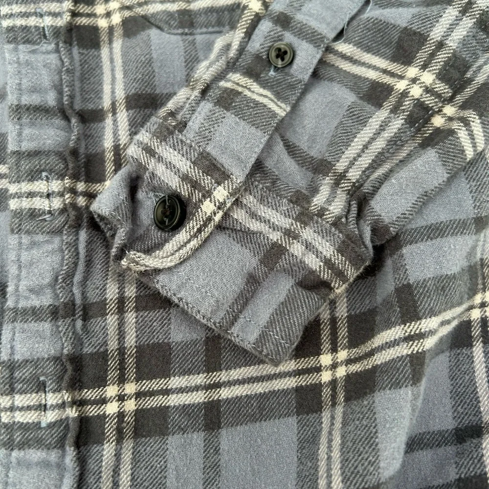 Abercrombie Kids Blue Plaid‎ Button-Down Shirt